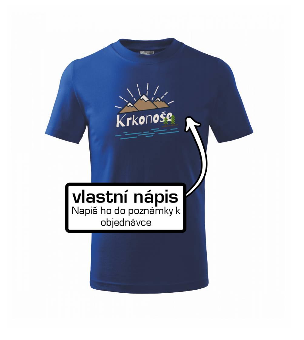 Kreslené hory - vlastné nápis