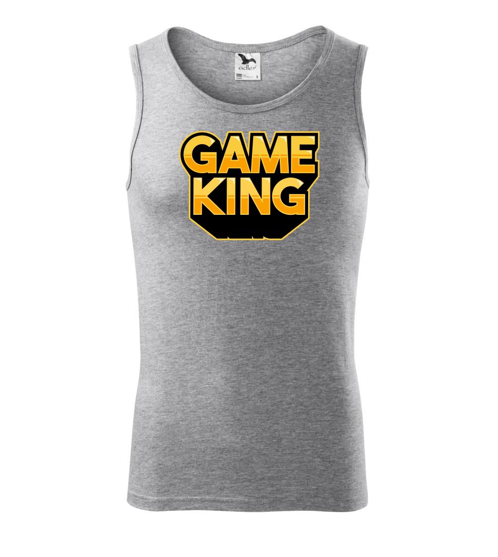 Tričká pre ajťákov - Game king - nápis veľký - Tielko pánske Core