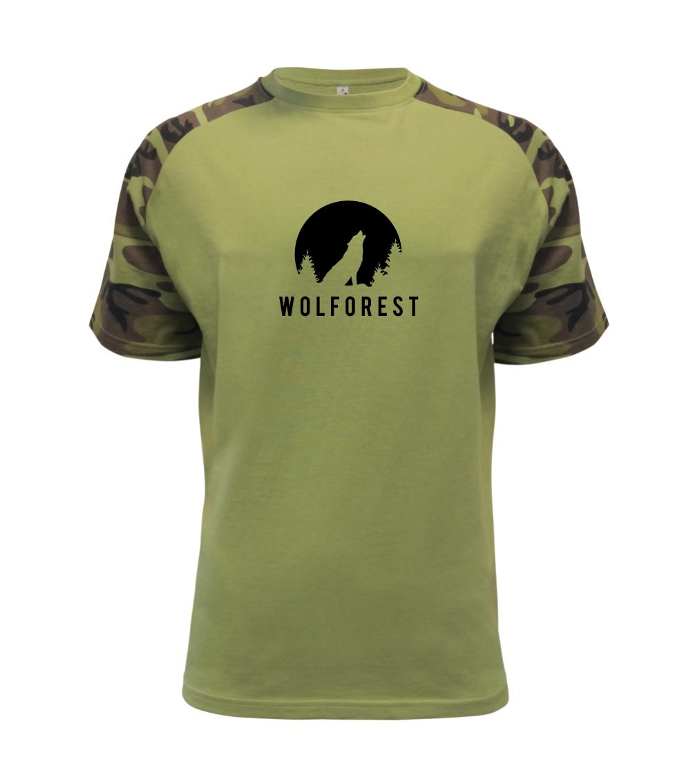 Tričká pre poľovníkov a drevorubačov - Wolforest - Raglan Military