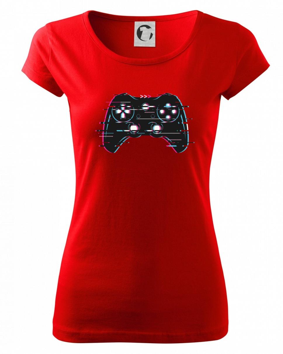 Tričká pre ajťákov - Gamer - gamepad barevný - Dámske tričko Pure