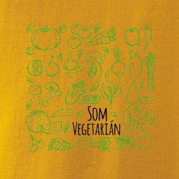 Som vegetarián - zelenina vo štvorci