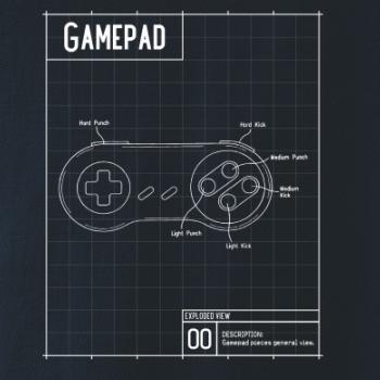 Nákres Gamepad jednoduchý Nákres Gamepad jednoduchý