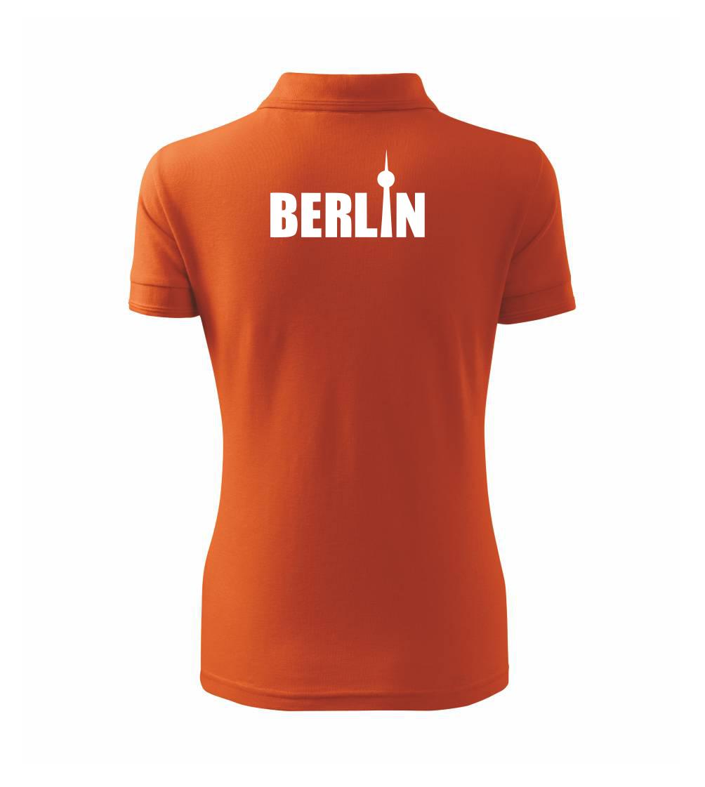 Berlin nápis veža Berliner Fernsehturm