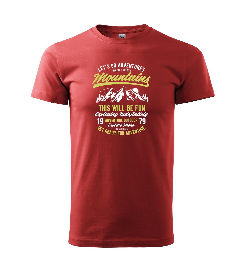 Trička pro horolezcov - Let's Go Adventure - Klasické pánske tričko vyššej gramáže