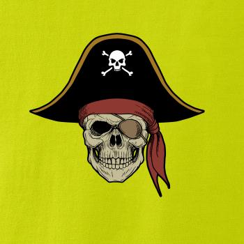  Pirátska lebka s klobúkom