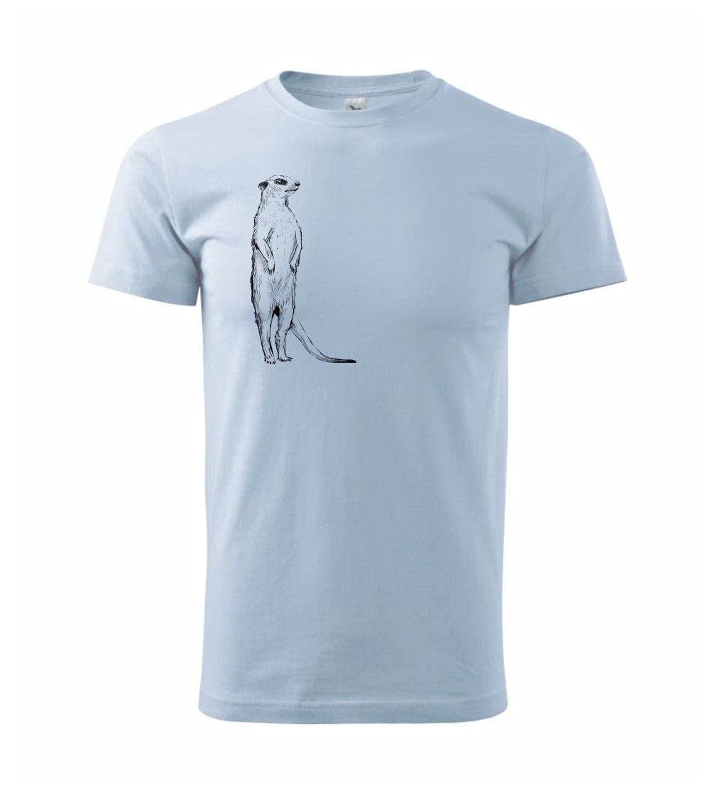 Surikata čierna kresba Surikata čierna kresba