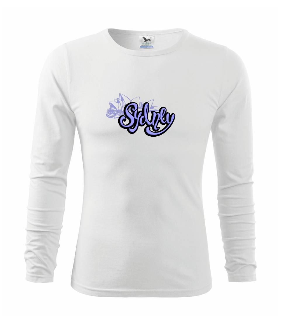 Ostatné mestá / miesta - Australia Sydney Lettering - Tričko s dlhým rukávom FIT-T long sleeve