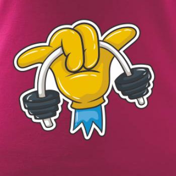 Comics ruka a činka