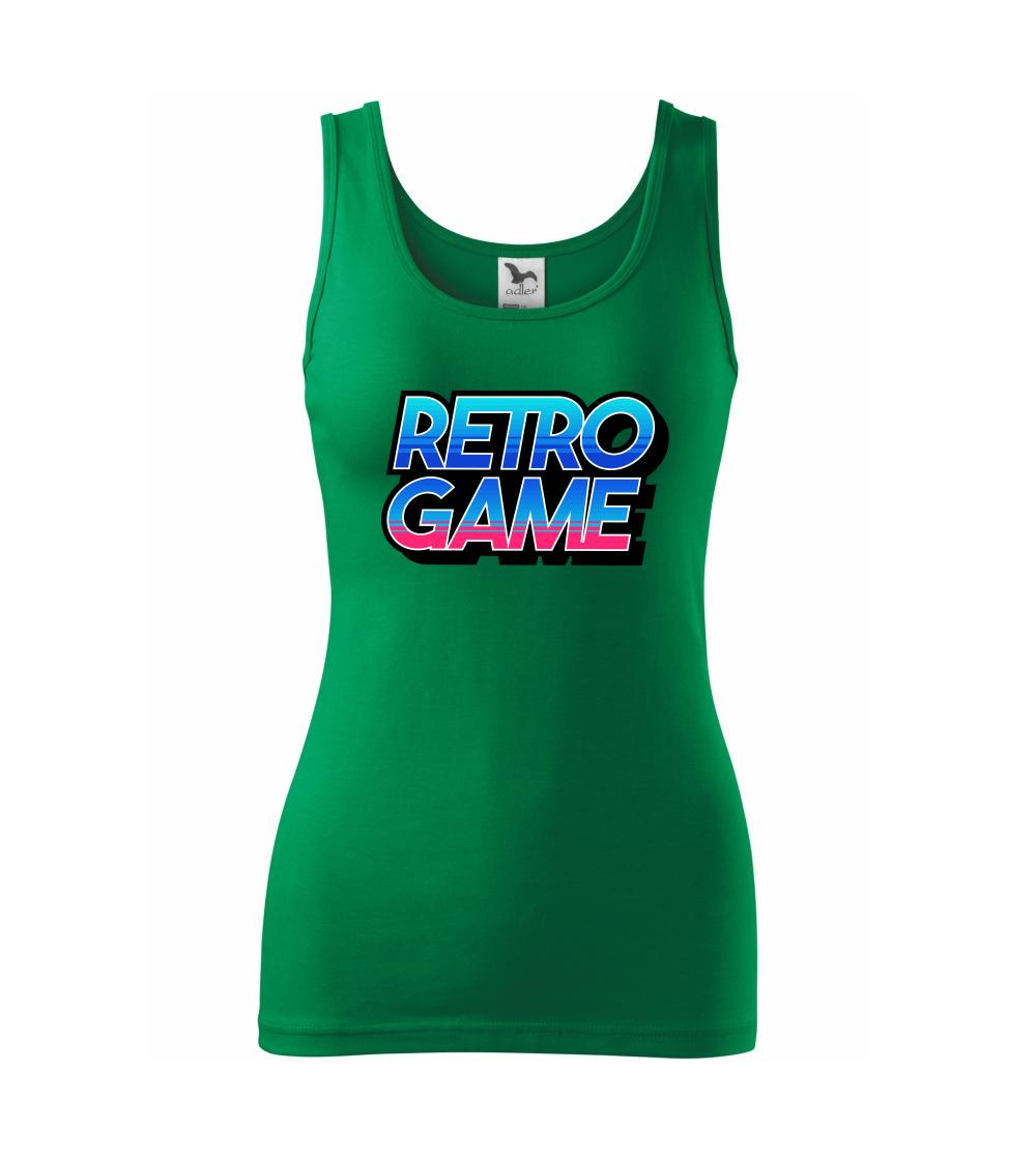 Tričká pre ajťákov - Retro game nápis farebný - Dámske tielko