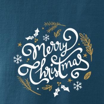 Merry christmas - nápis guľatý Merry christmas - nápis guľatý