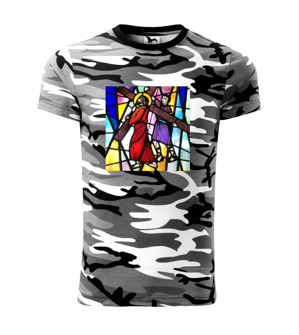 Vitráž - Ježiš a kríž Vitráž - Ježiš a kríž