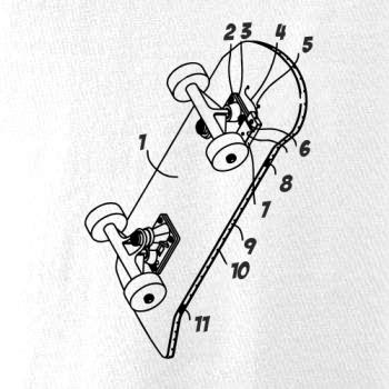 Skateboard nákres dosky Skateboard nákres dosky