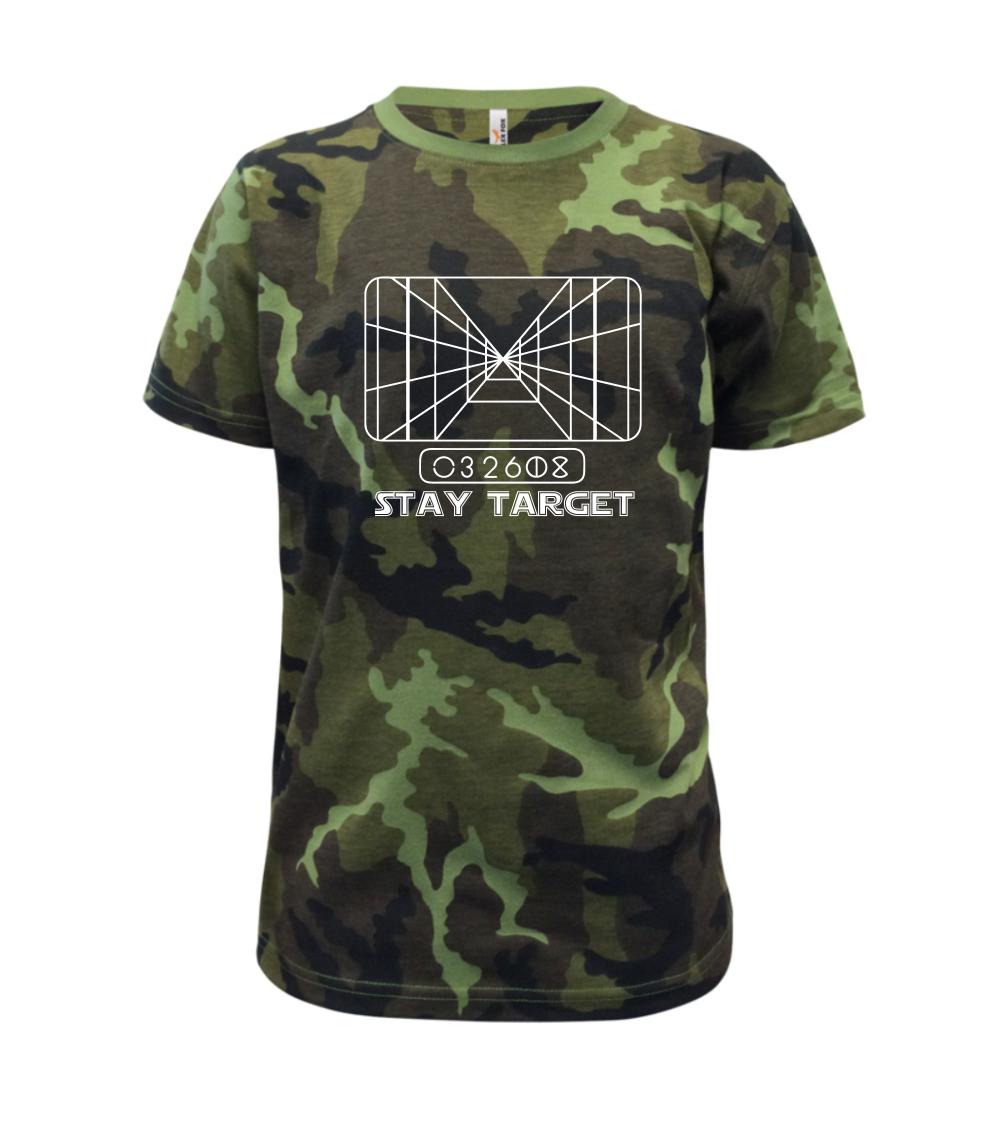 Filmové tričká - SW - Stay Target - Detské maskáčové tričko