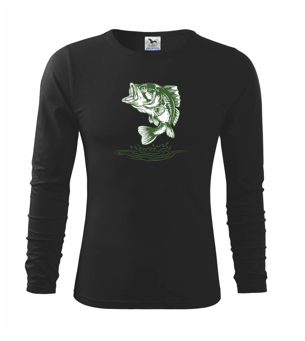 Tričká pre rybárov s potlačou - Skákajúca ryba - Tričko detské Long Sleeve