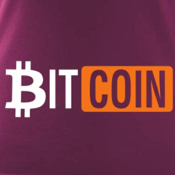 Bitcoin nápis Bitcoin nápis