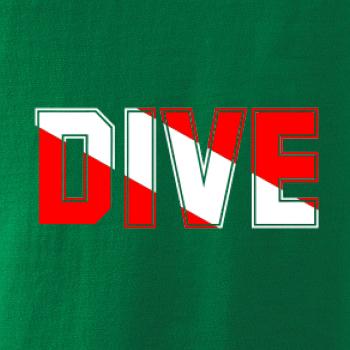 Dive nápis vlajka