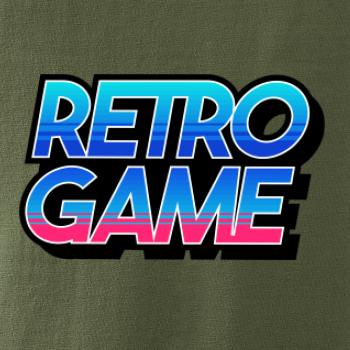 Retro game nápis farebný Retro game nápis farebný
