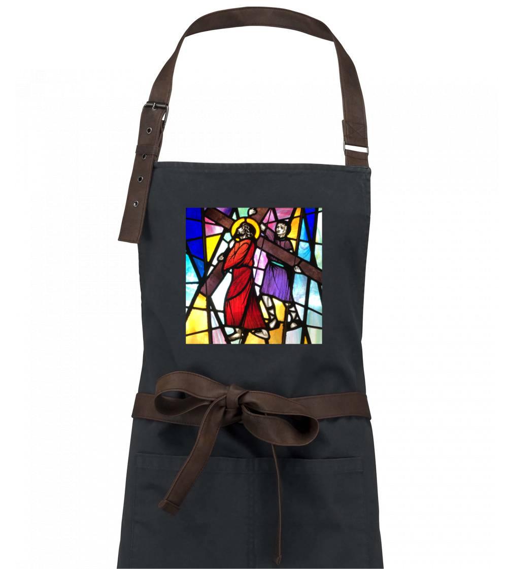 Vitráž - Ježiš a kríž Vitráž - Ježiš a kríž