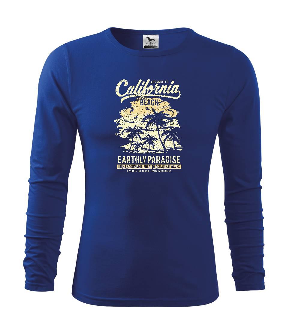 Trička pre cestovateľov - California Beach - Tričko detské Long Sleeve