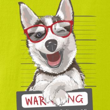 Husky - beware of dog Husky - beware of dog