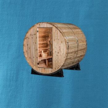 Vonkajšia sauna z boku