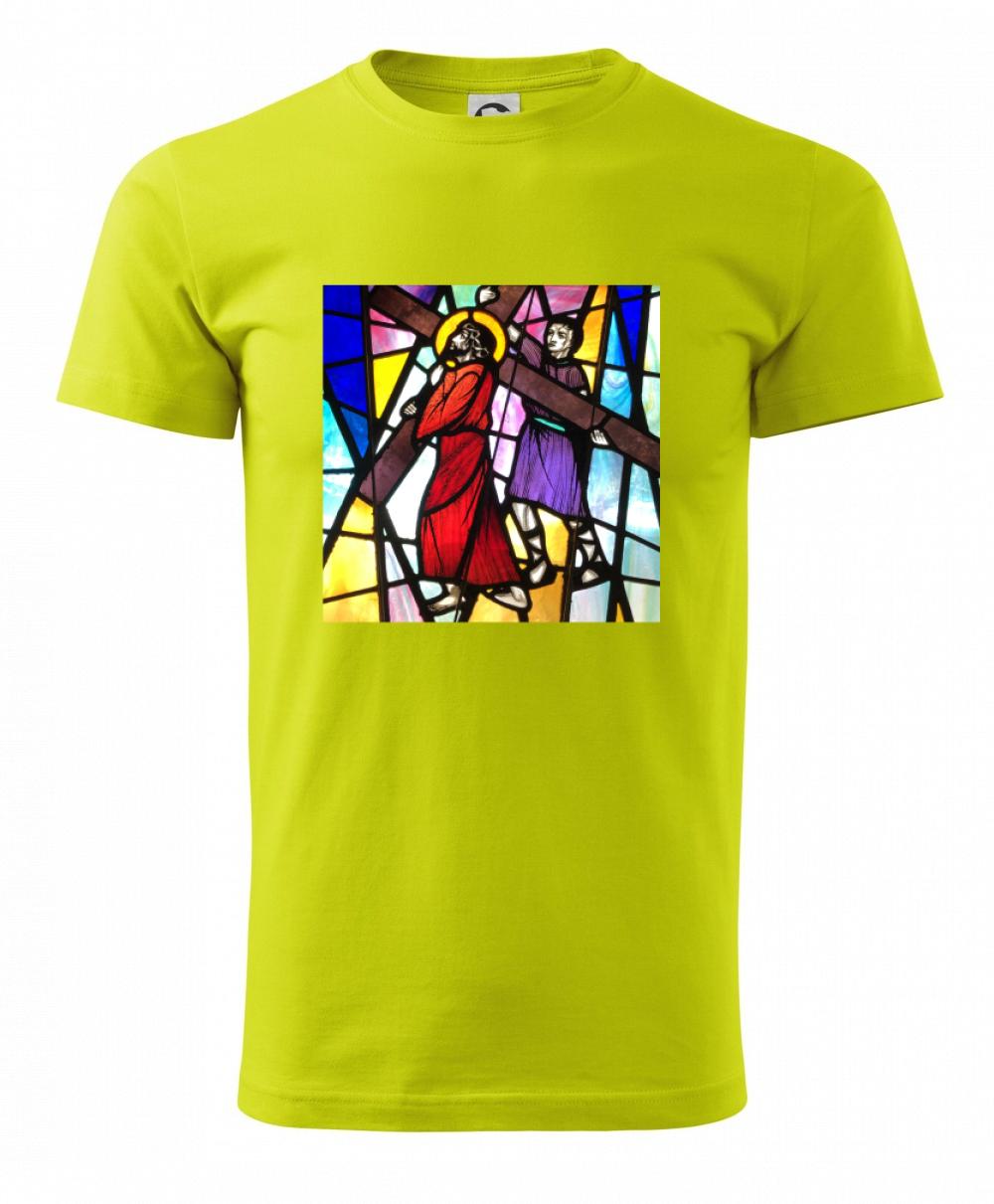 Vitráž - Ježiš a kríž Vitráž - Ježiš a kríž