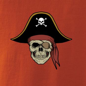  Pirátska lebka s klobúkom