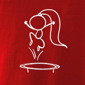 Skákajúci dievčatko