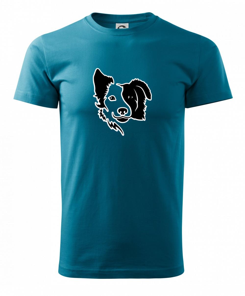 Border kólia obrys hlavy Border kólia obrys hlavy