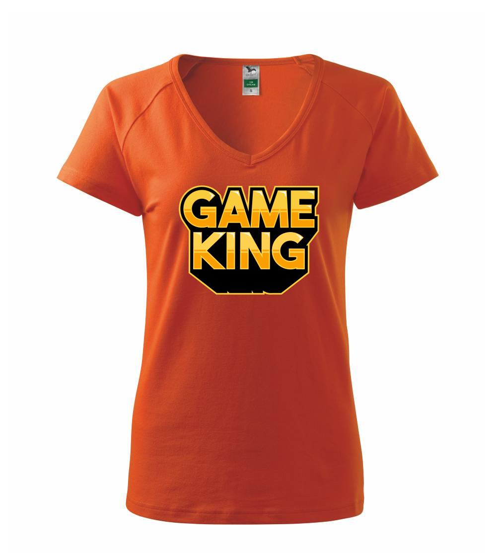 Tričká pre ajťákov - Game king - nápis veľký - Tričko dámske Dream