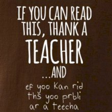 if you can read this - teacher