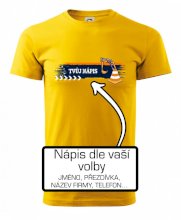 Stavba - vlastní nápis - bagrista Stavba - vlastní nápis - bagrista