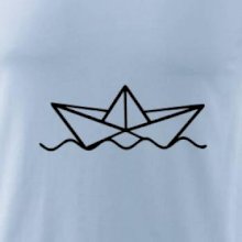 Papierová loďka na vode