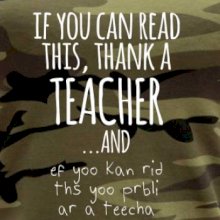 if you can read this - teacher