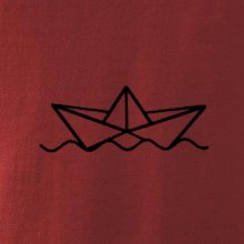 Papierová loďka na vode