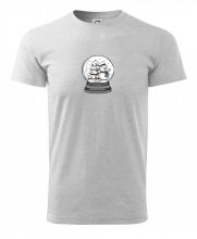 Snehová guľa so snehuliakom