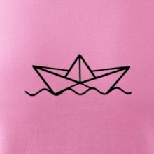 Papierová loďka na vode