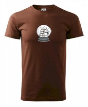 Snehová guľa so snehuliakom