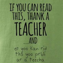 if you can read this - teacher