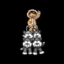 Psie záprahy animované