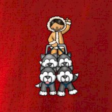 Psie záprahy animované