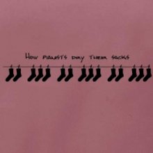 How pianists dry their socks