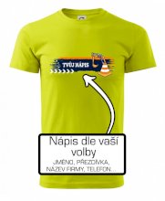 Stavba - vlastní nápis - bagrista Stavba - vlastní nápis - bagrista