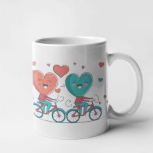 Hrnek - Valentýnský cyklo hrnek Hrnek - Valentýnský cyklo hrnek