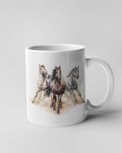 Hrnek - Tři běžící koně