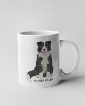 Hrnek - Border kolie sedící