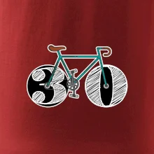 Narodeniny 30 rokov na bicykli