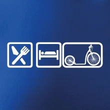 Eat sleep kolobežka veľké a malé koleso Eat sleep kolobežka veľké a malé koleso