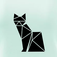 Origami mačka z boku