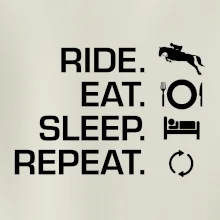 Ride Eat Sleep Repeat Kôň